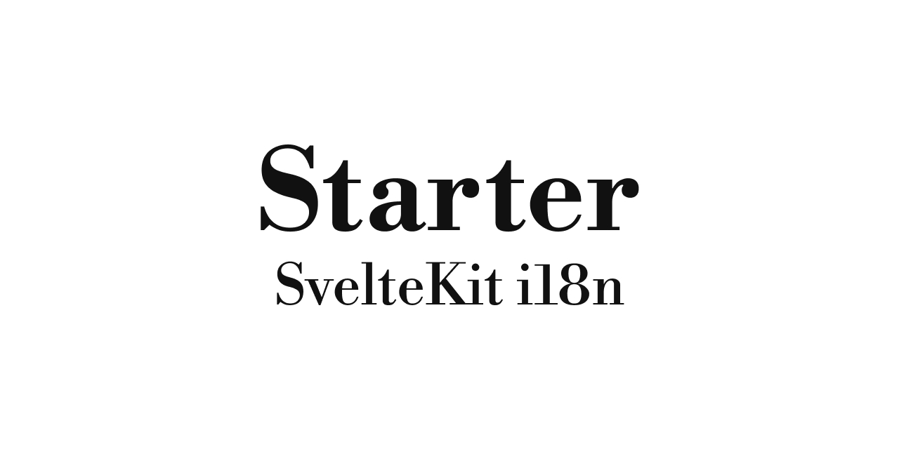 sveltekit-i18n-starter Svelte Themes