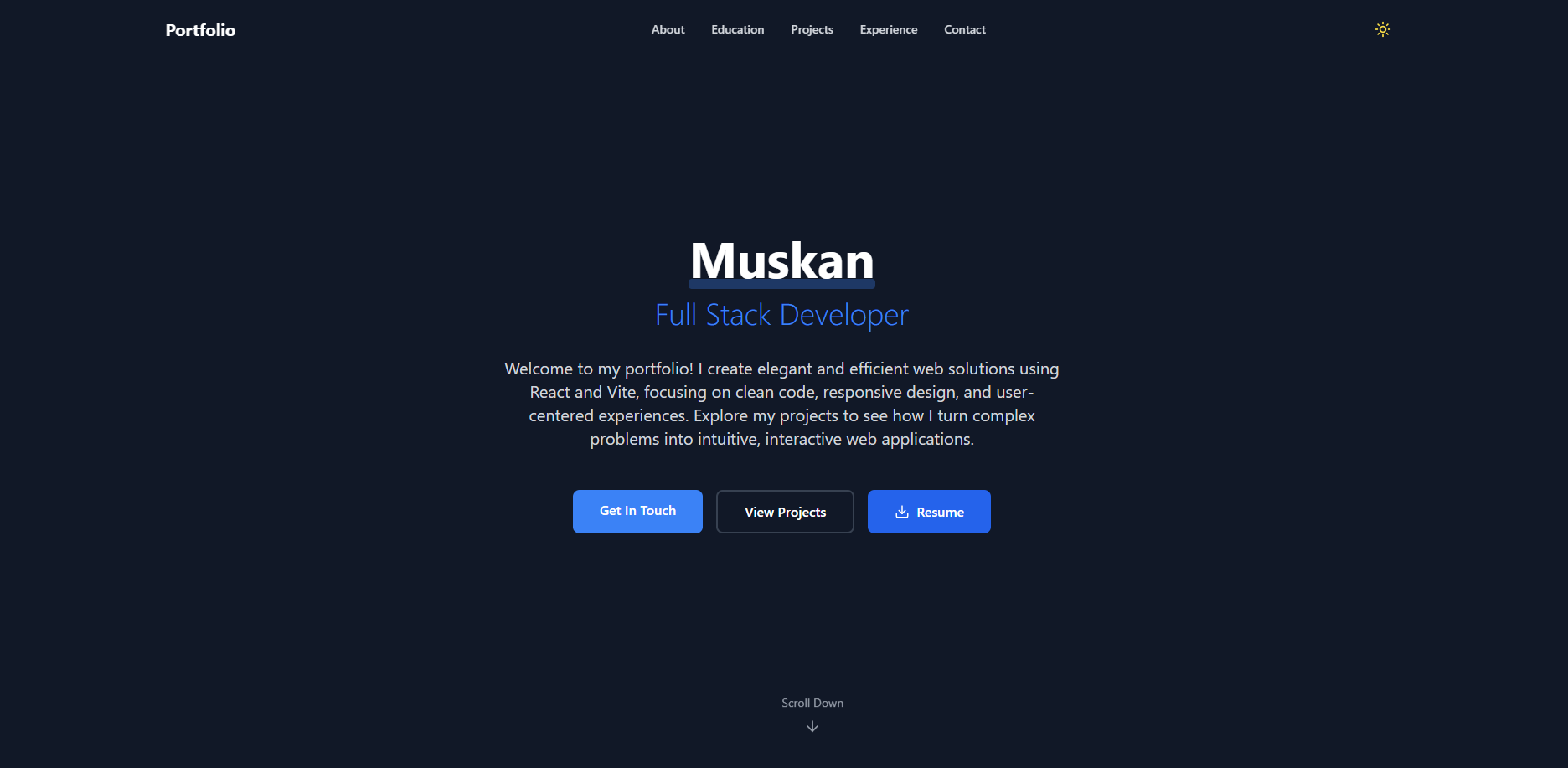 GitHub - Muskan78400/my-official-portfolio · GitHub