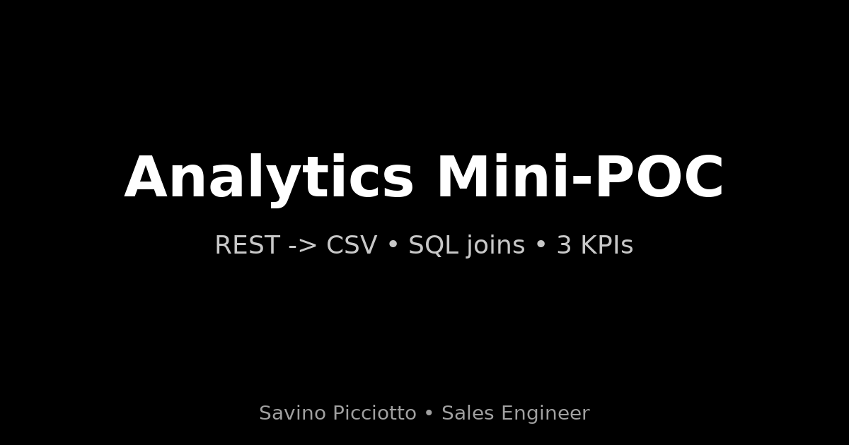 analytics-mini-poc
