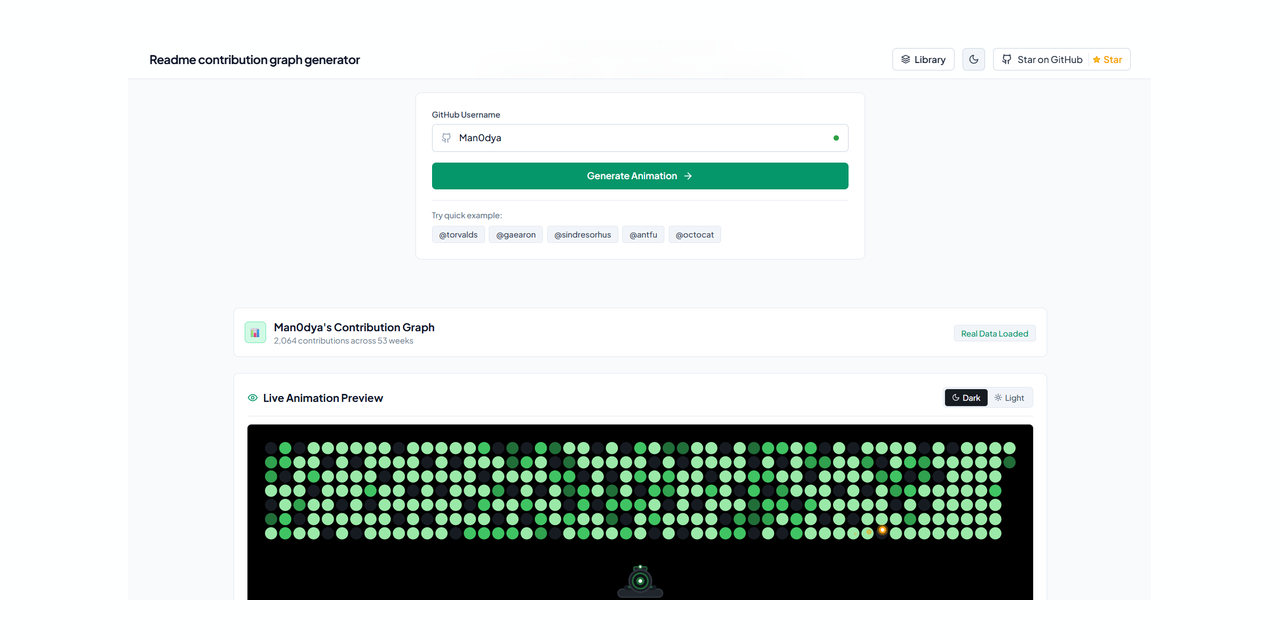 Readme-Contribution-Graph-Generator