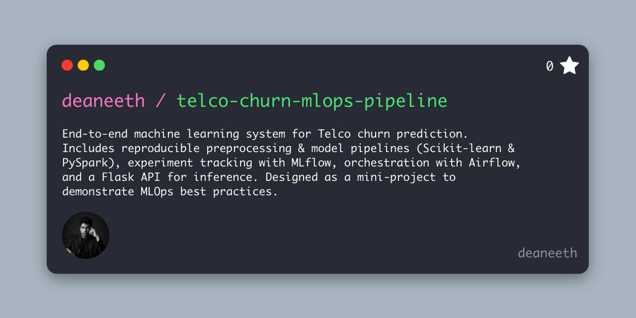 telco-churn-mlops-pipeline