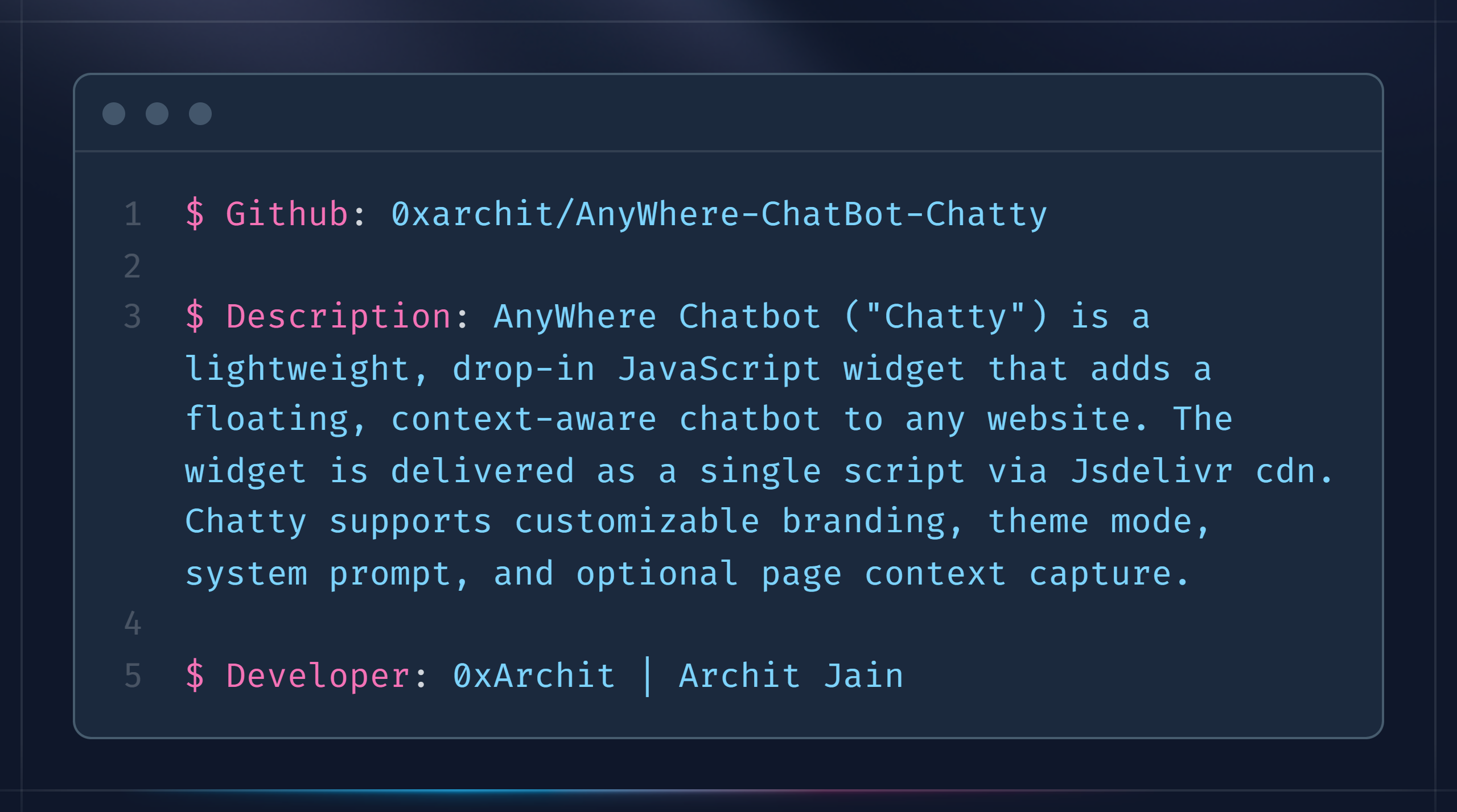 AnyWhere-ChatBot-Chatty