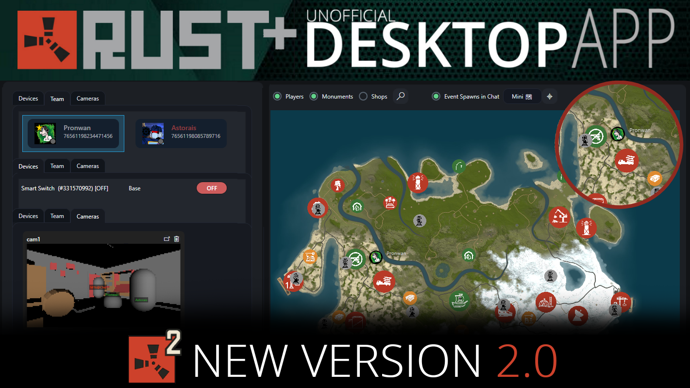 GitHub - Pronwan/rustplus-desktop: Rust+ Desktop App (unofficial)