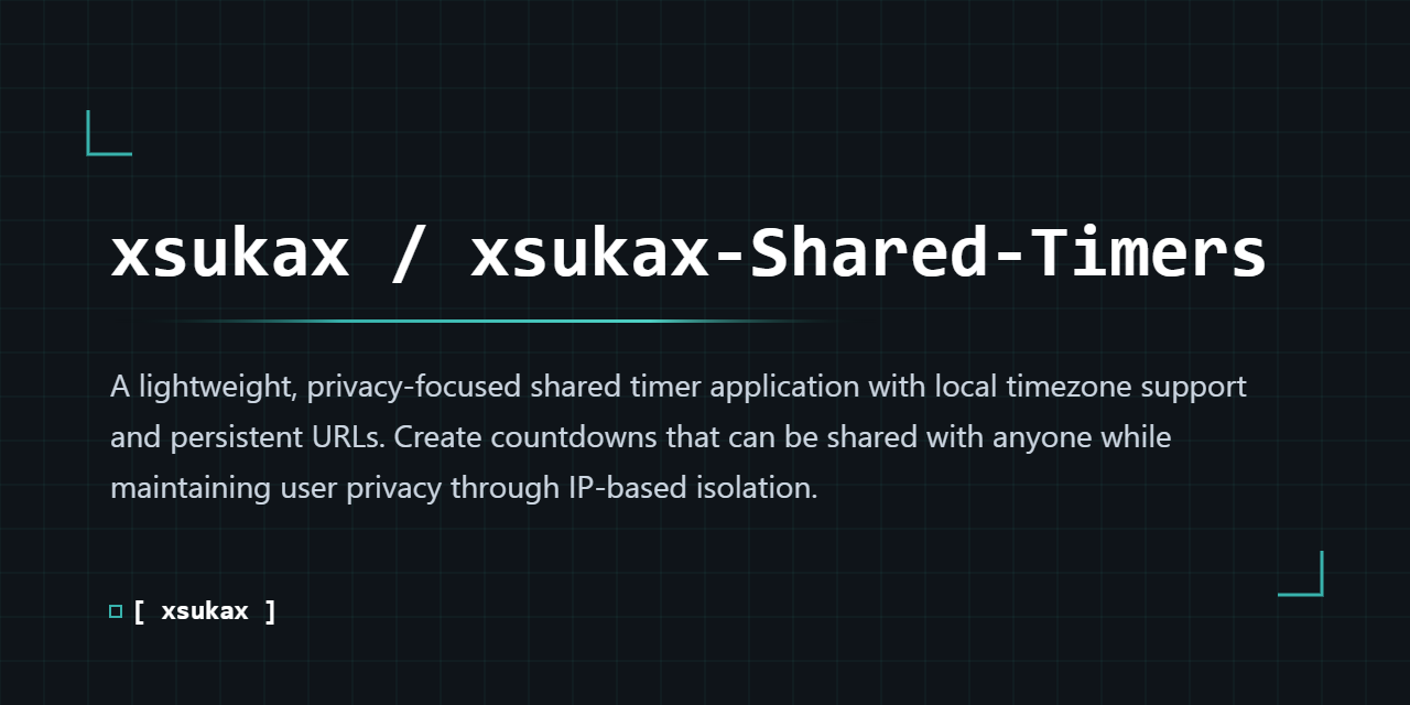 xsukax-Shared-Timers