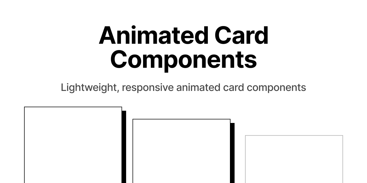 GitHub - fixing-x/Animated-Cards-Using-Motion.Dev: Built smooth cards ...