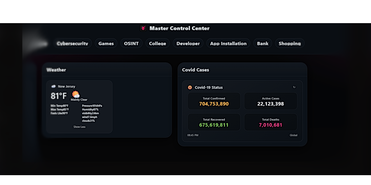 GitHub - Salc-wm/Master-ControlCenter: Multi-page, local-first ...