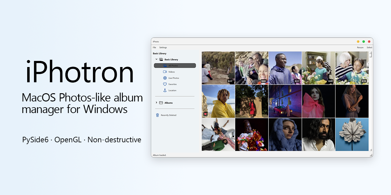 iPhotron-LocalPhotoAlbumManager