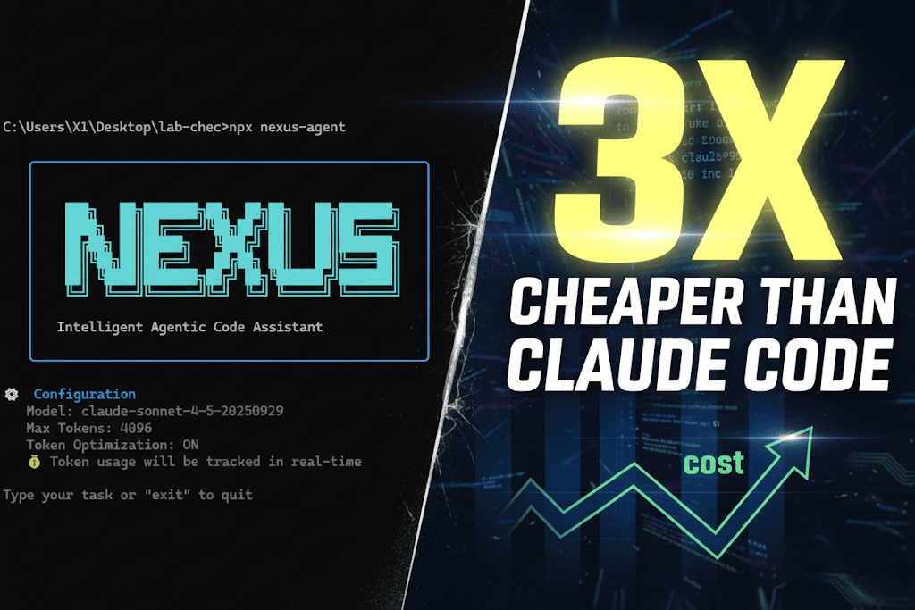 Show HN: Nexus – an open-source code agent that's 3× cheaper than Claude Code