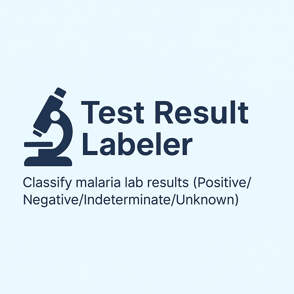 GitHub - Mehranov/test-result-labeler: Label free-text lab results ...