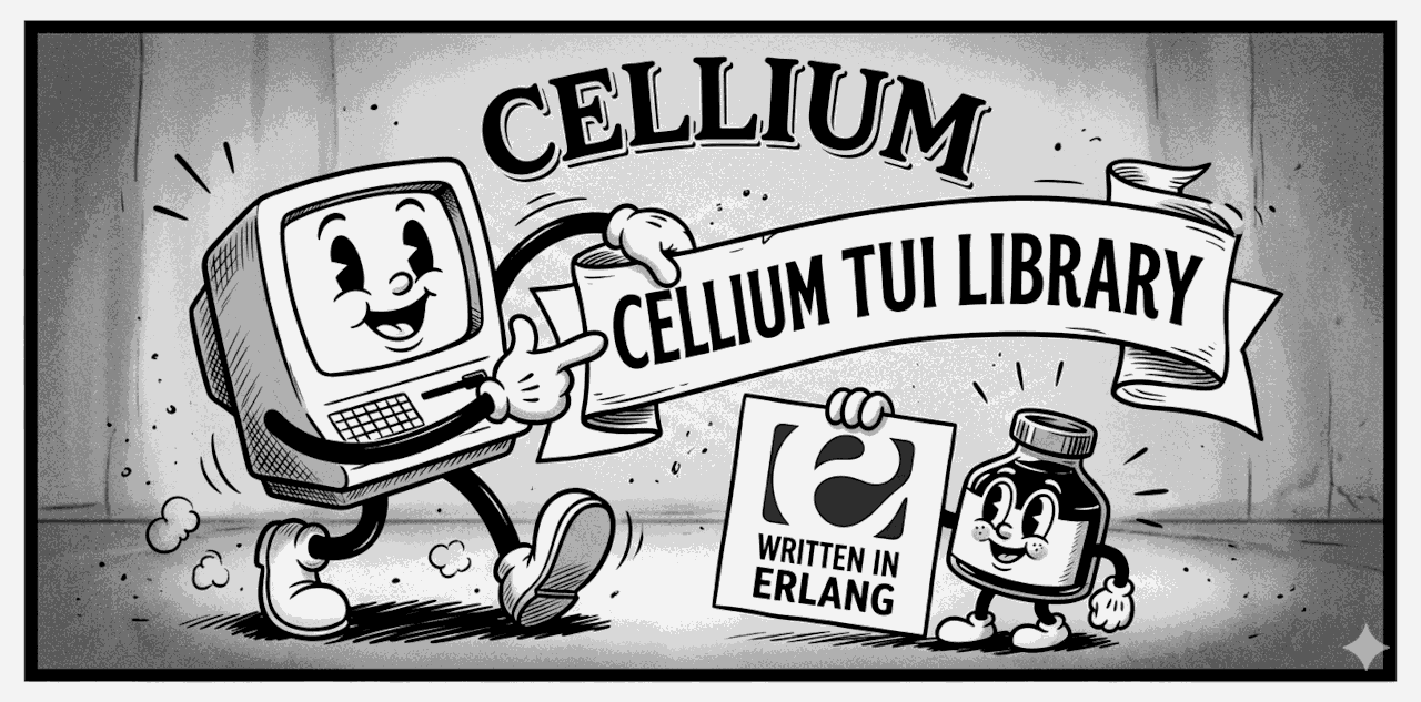 GitHub - wmealing/cellium: Text mode UI for erlang. · GitHub