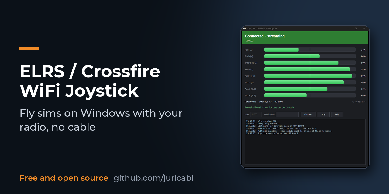 ELRS-Crossfire-WiFi-Joystick-Windows