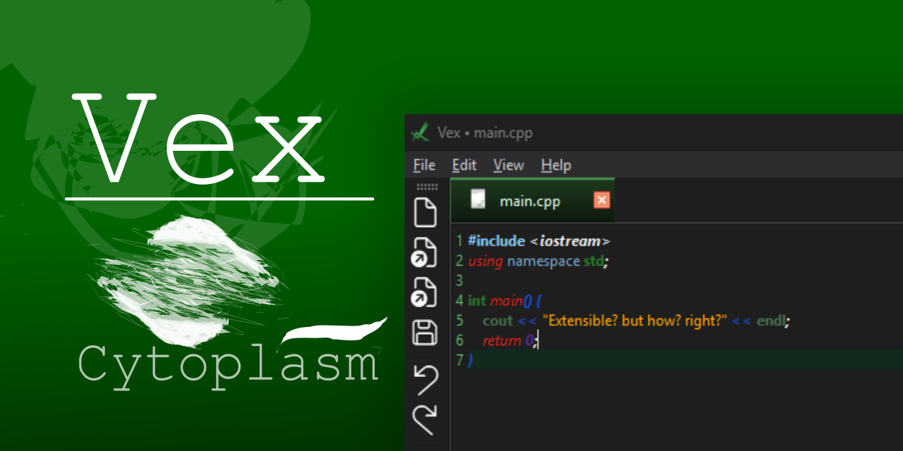 GitHub - zynomon/vex: Extensive text editor. it uses c++ and qt ...