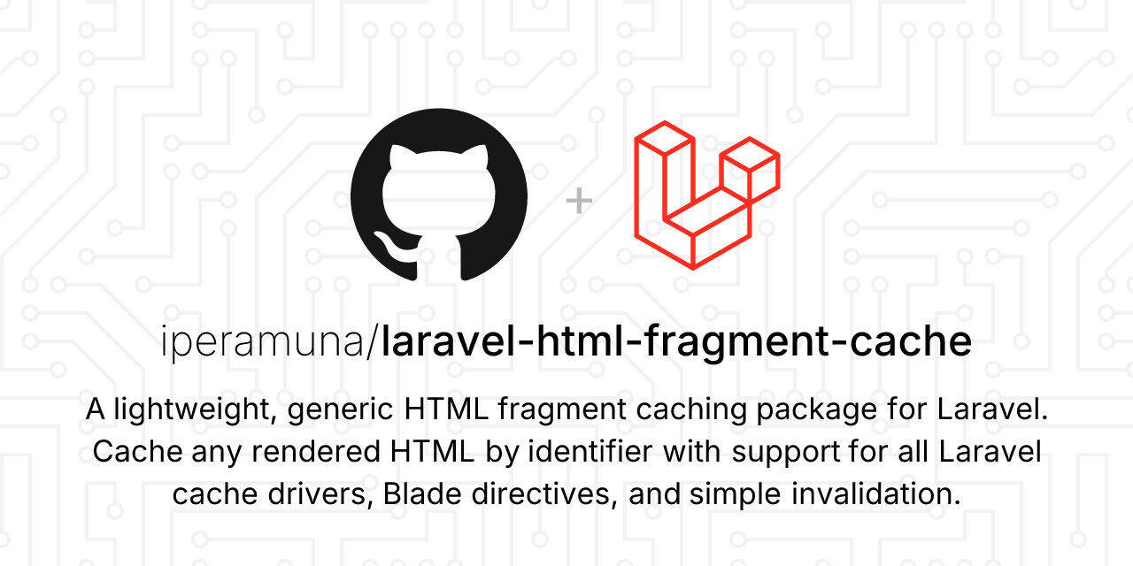 GitHub - iperamuna/laravel-html-fragment-cache: A lightweight, generic ...