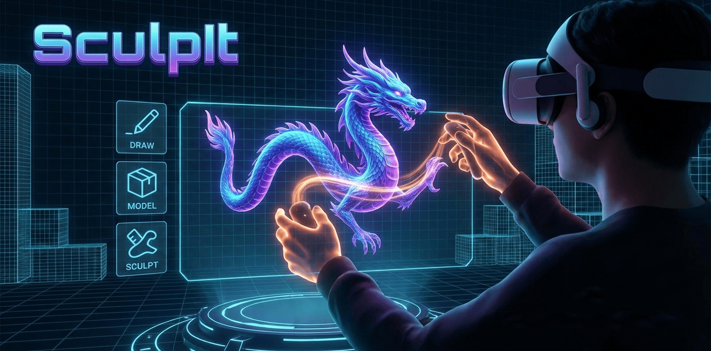 GitHub - DhruvaRawal/SculpIt: A VR 3D Drawing/Modelling App · GitHub