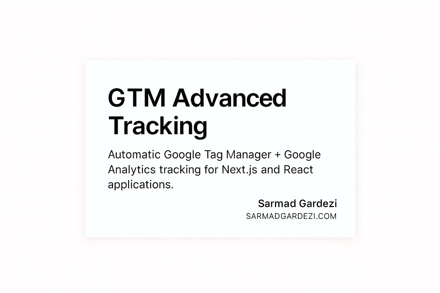 Advance-Google-Tracking