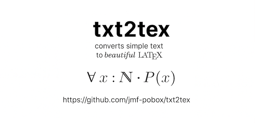 txt2tex