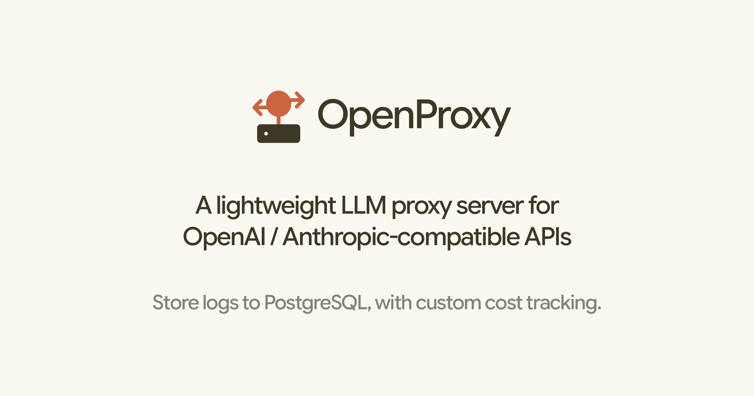 GitHub - praveentcom/openproxy: OpenProxy is a lightweight LLM proxy ...