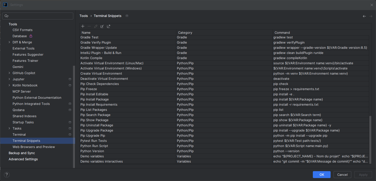 Documentation_Terminal_Snippets
