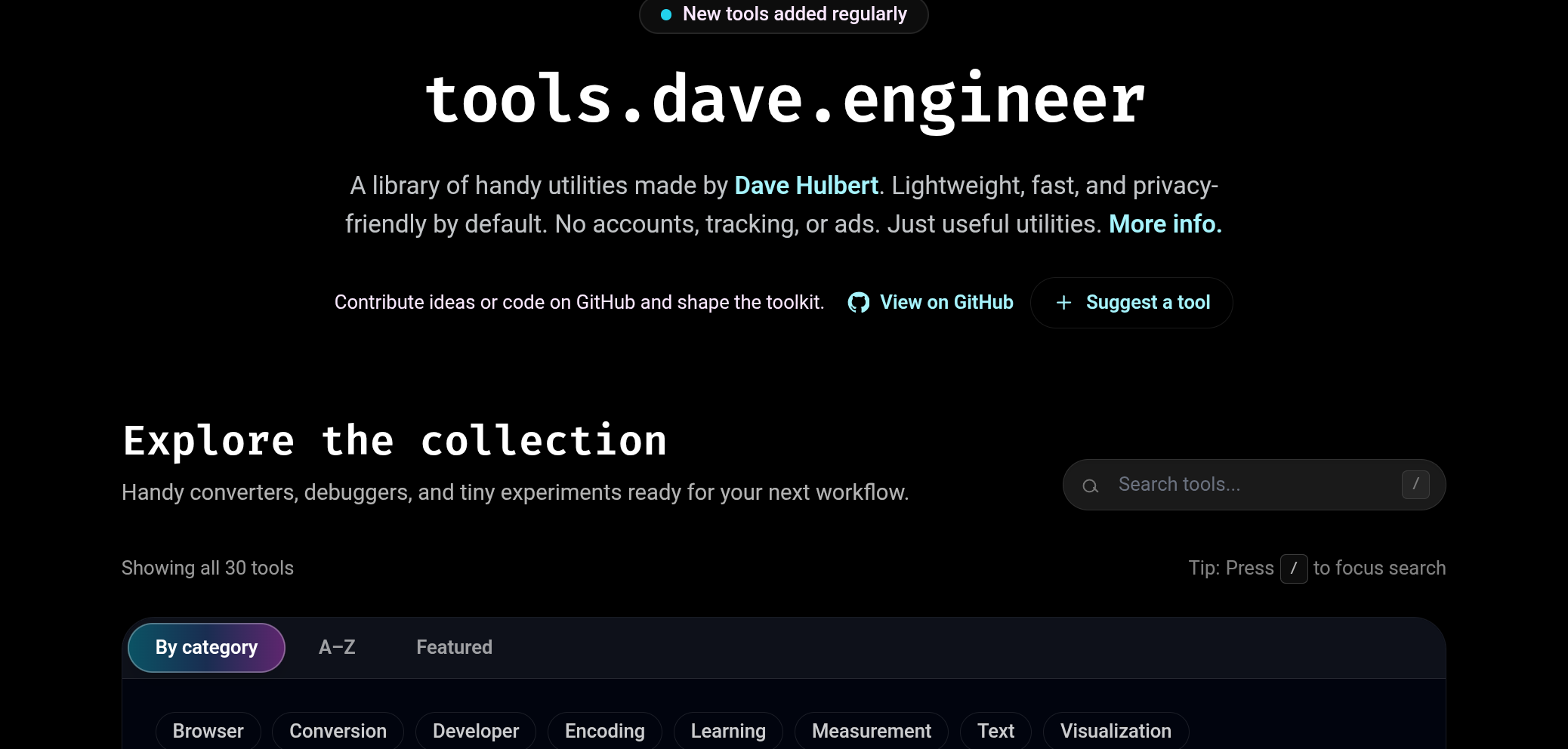 GitHub - dave1010/tools: Collection of tools · GitHub