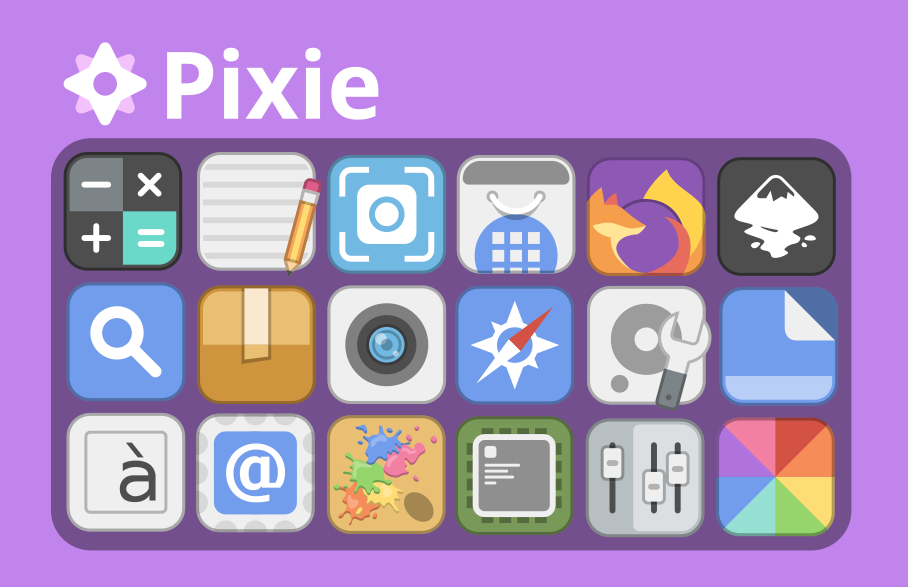 GitHub - maxtron95/pixie-icon-theme: Tile-based icon theme for Linux ...