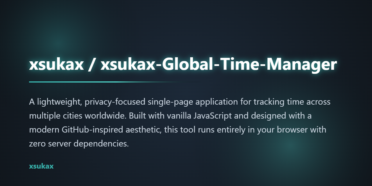 xsukax-Global-Time-Manager