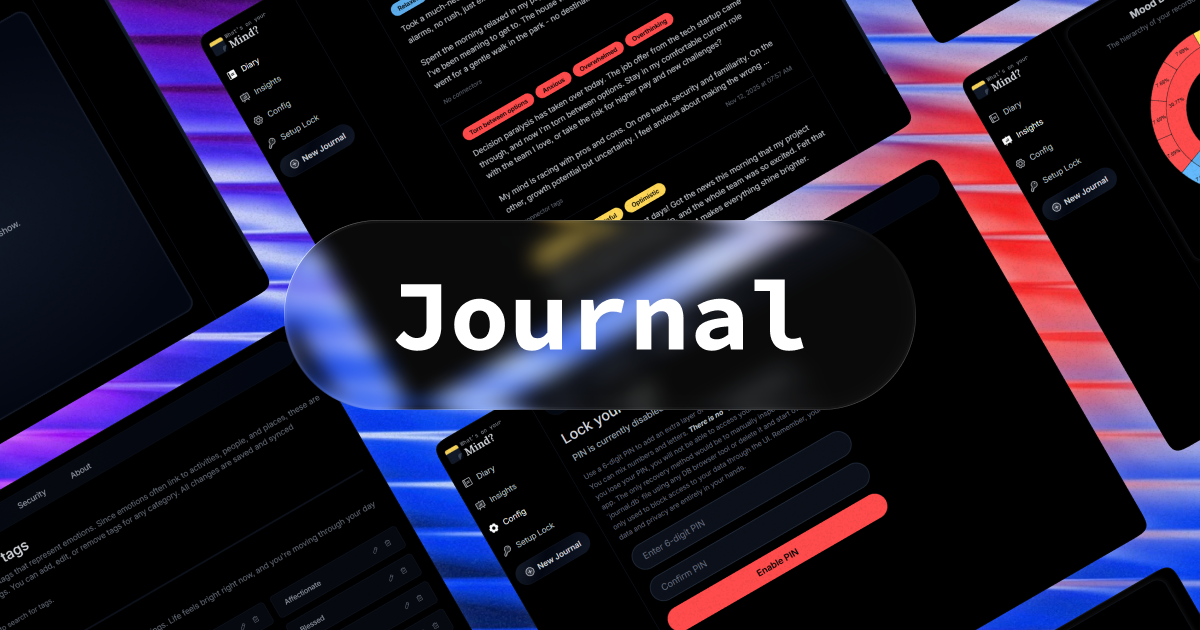 Offline journal with insights