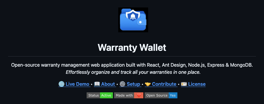 Warranty-Wallet