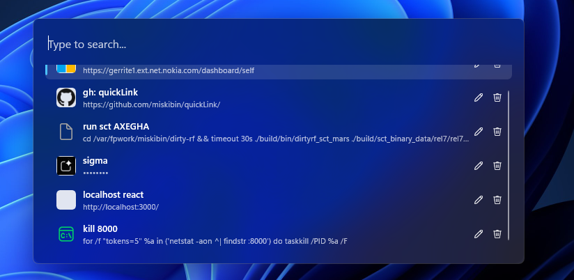 GitHub - miskibin/quickLink: QuickLink is a lightweight Windows ...