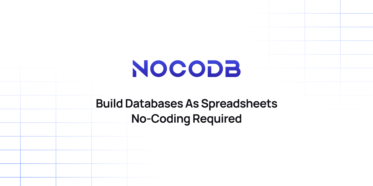 GitHub - nocodb/nocodb: 🔥 🔥 🔥 Open Source Airtable Alternative