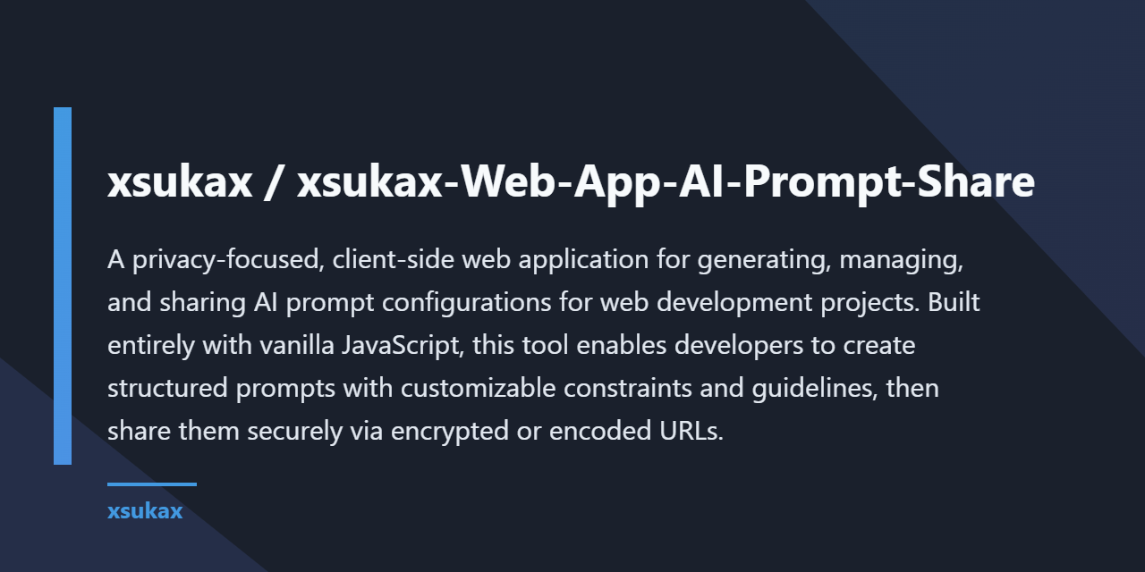 xsukax-Web-App-AI-Prompt-Share