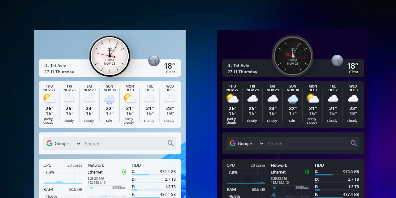 desktop-dev-widgets