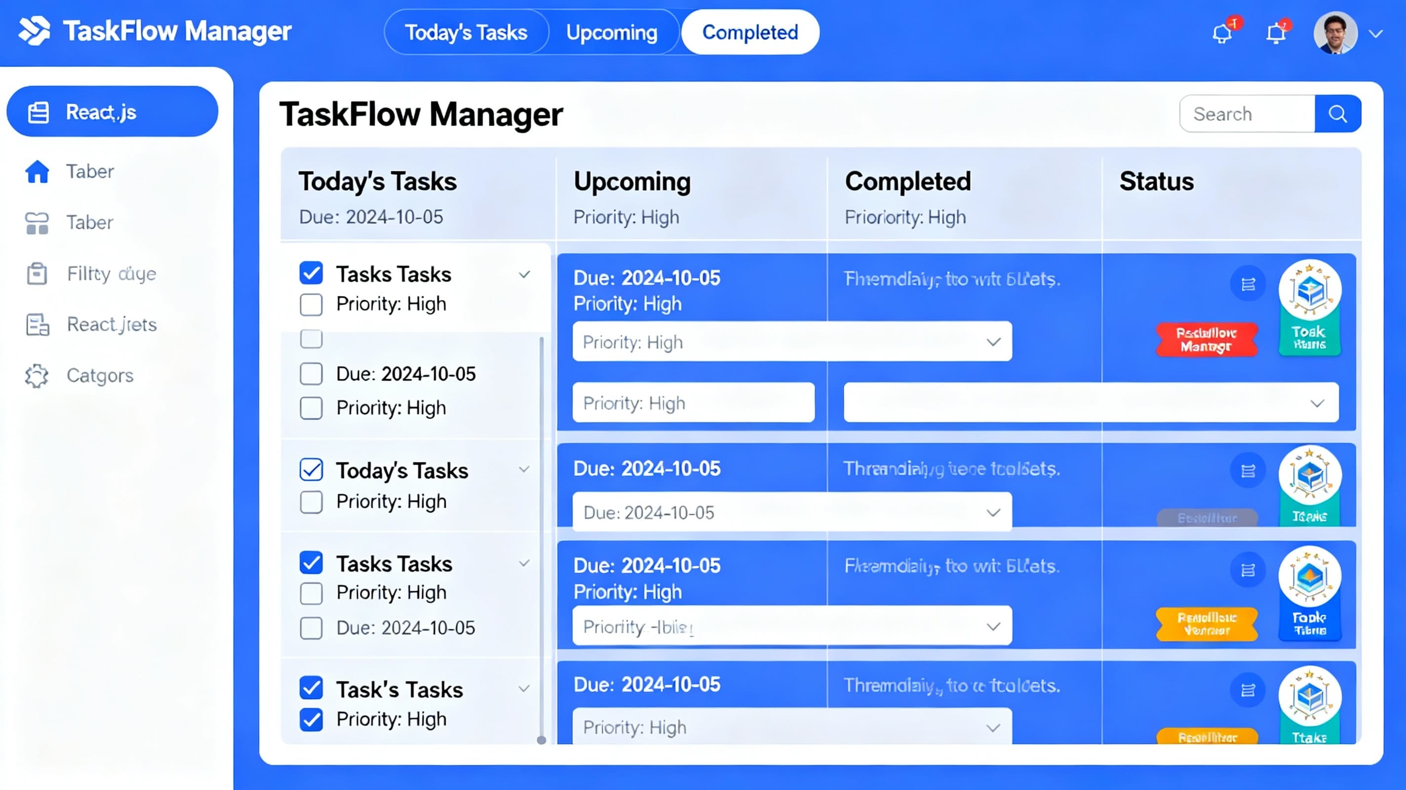 GitHub - NinoMiquelino/taskflow-manager-reactjs: Um sistema moderno e ...