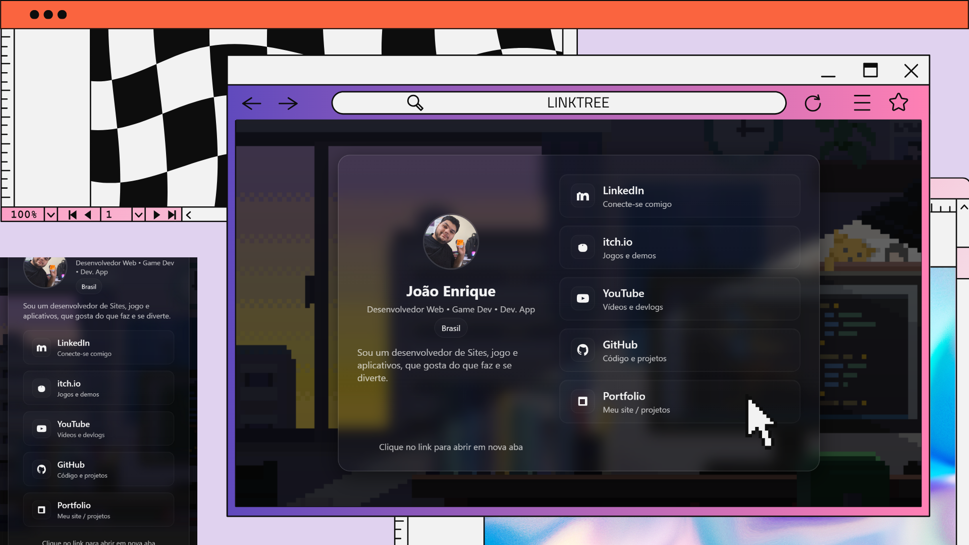 GitHub - joao-enrique/linktree: Um Linktree moderno com efeito ...