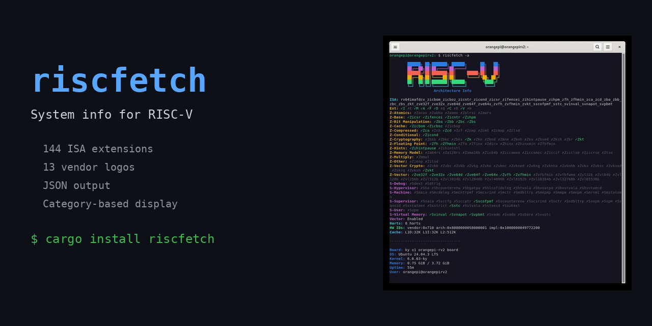 GitHub - kako-jun/riscfetch: A neofetch-style system info tool for RISC ...