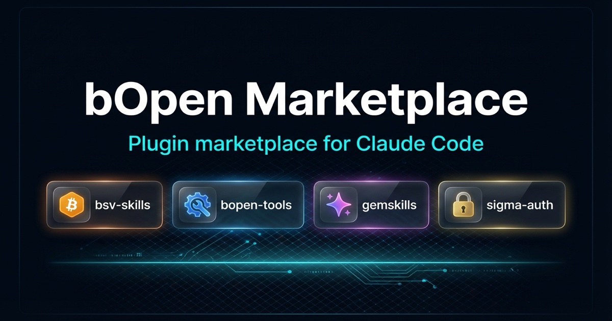 GitHub - b-open-io/claude-plugins: plugin marketplace for @bopen-io ...