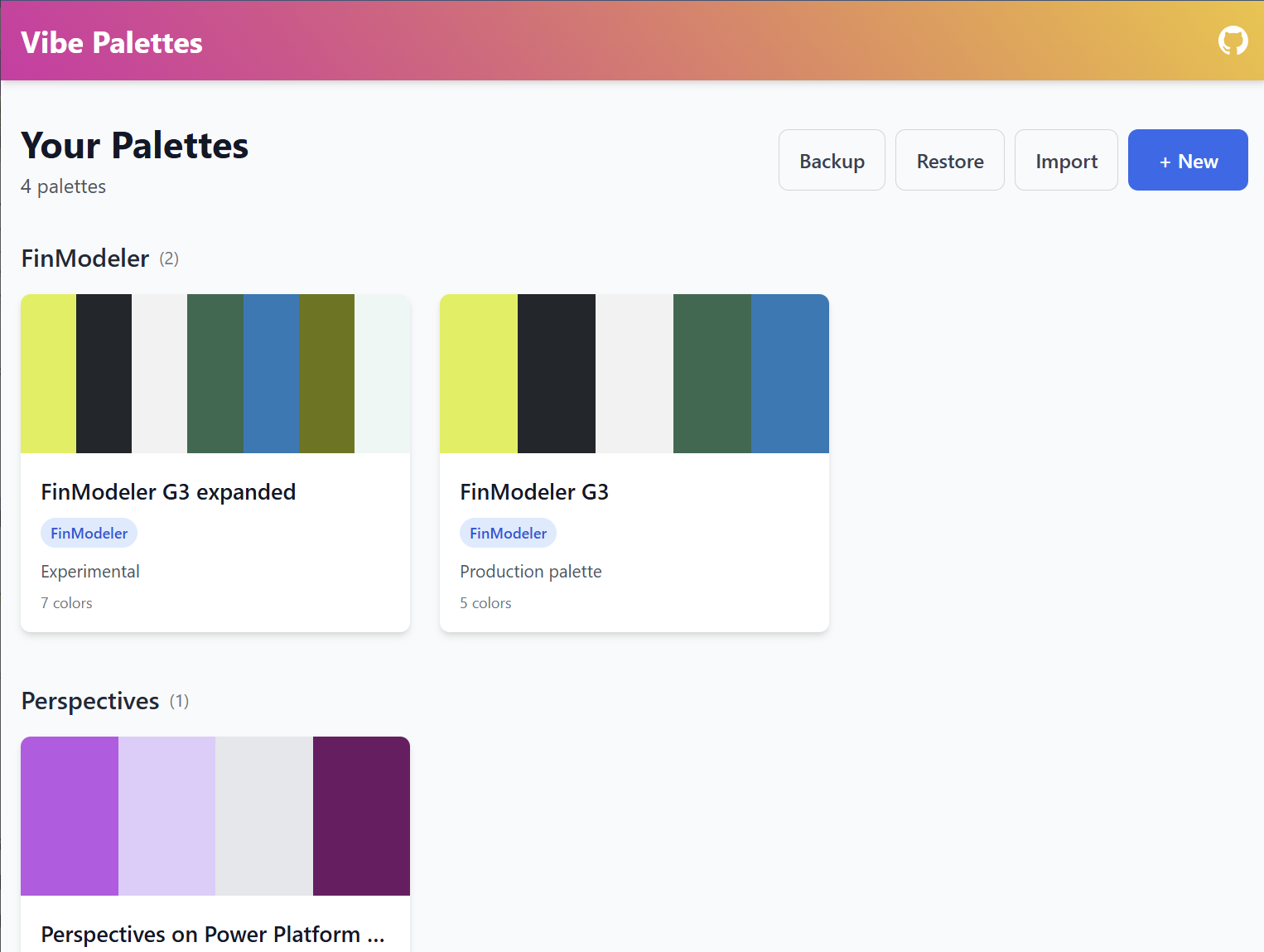 GitHub - jukkan/vibe-palette: Palette manager built with a vibe ...