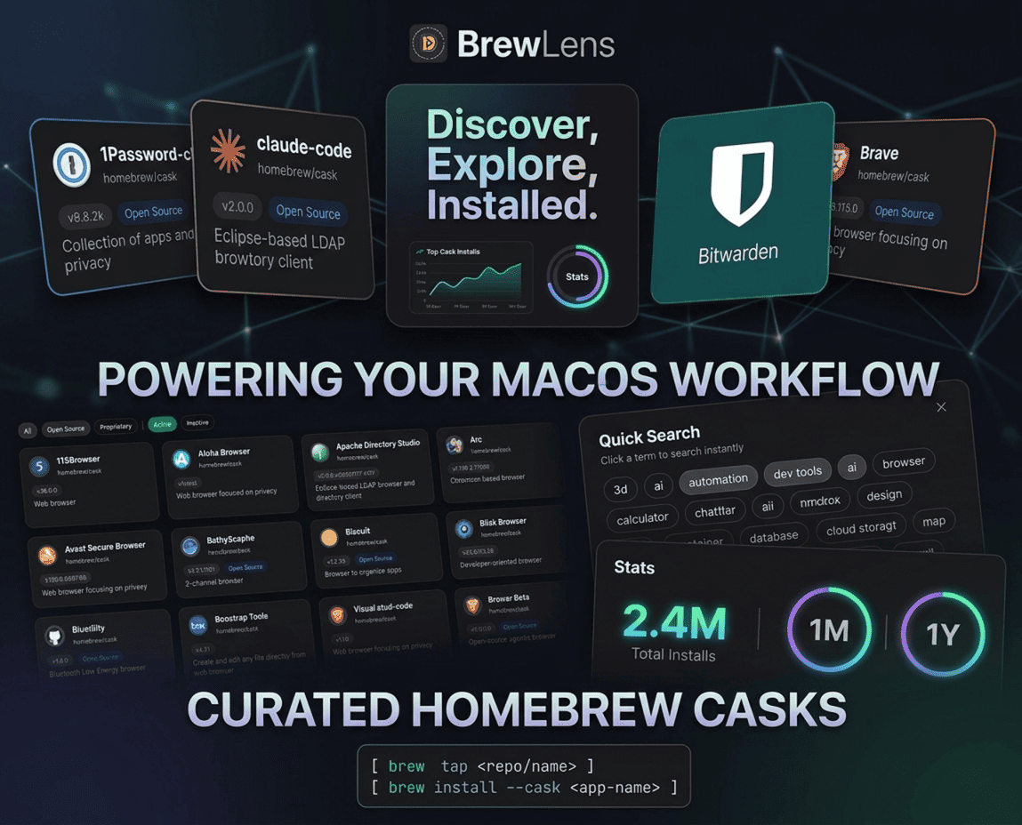 GitHub - amit9838/brewlens: Modern Homebrew App Store · GitHub