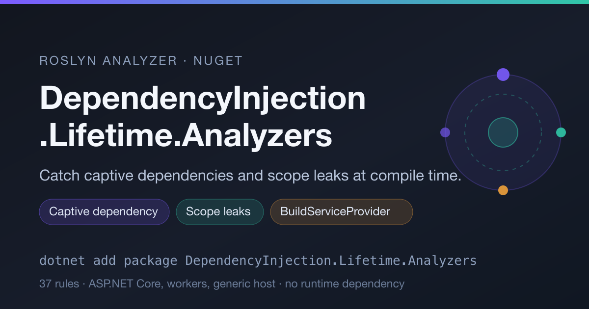 DependencyInjection.Lifetime.Analyzers