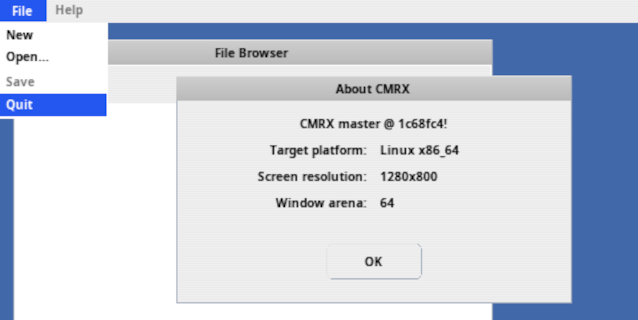 GitHub - ventZl/cmrx-linux-target: Linux-based graphic demo of CMRX