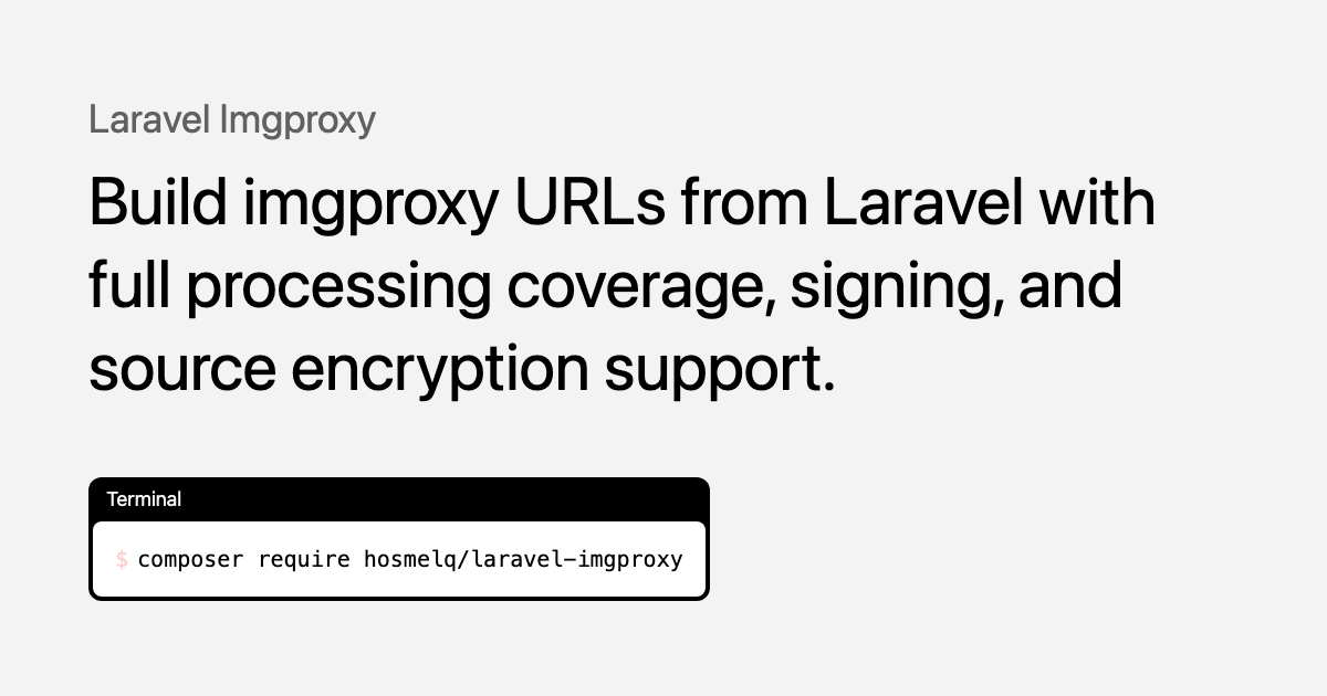 laravel-imgproxy