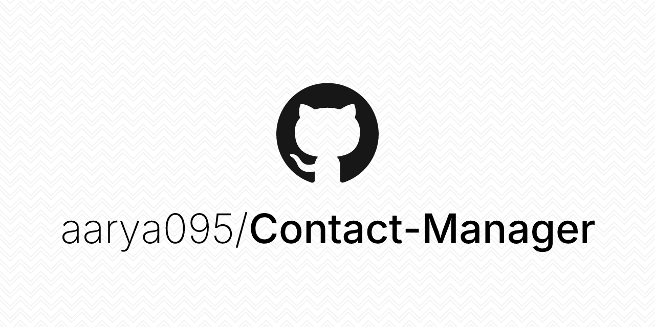 Contact-Manager