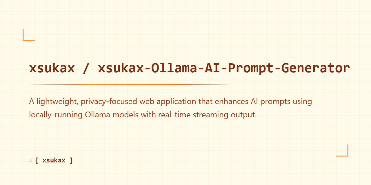 xsukax-Ollama-AI-Prompt-Generator