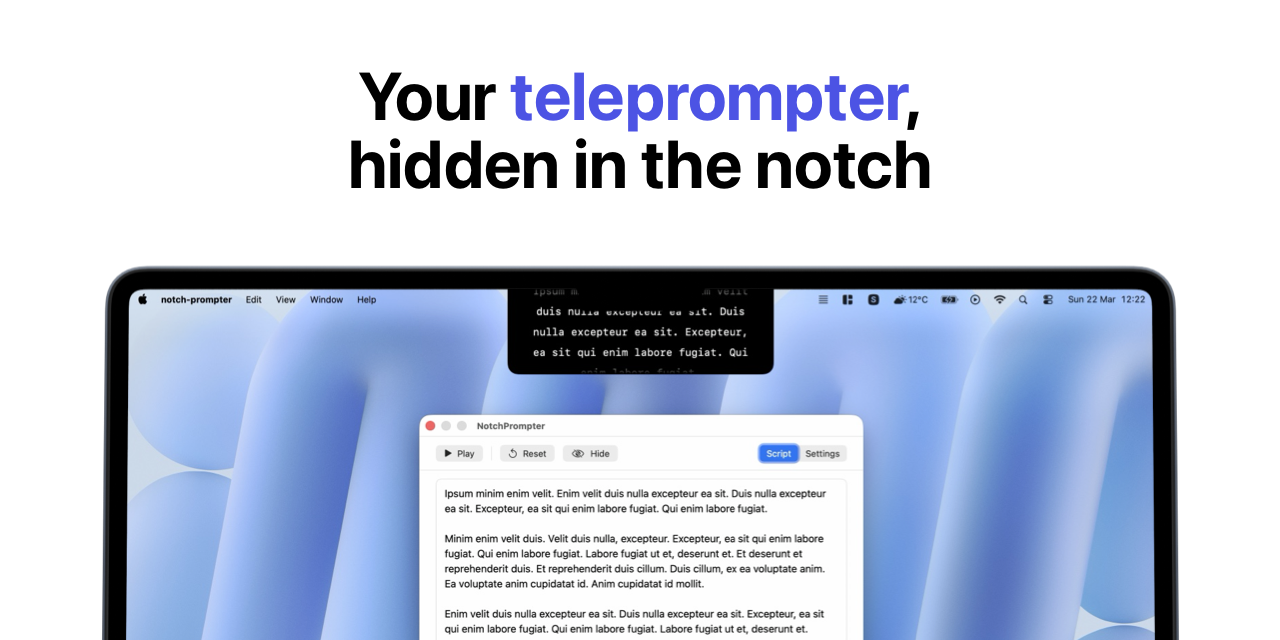 NotchPrompter