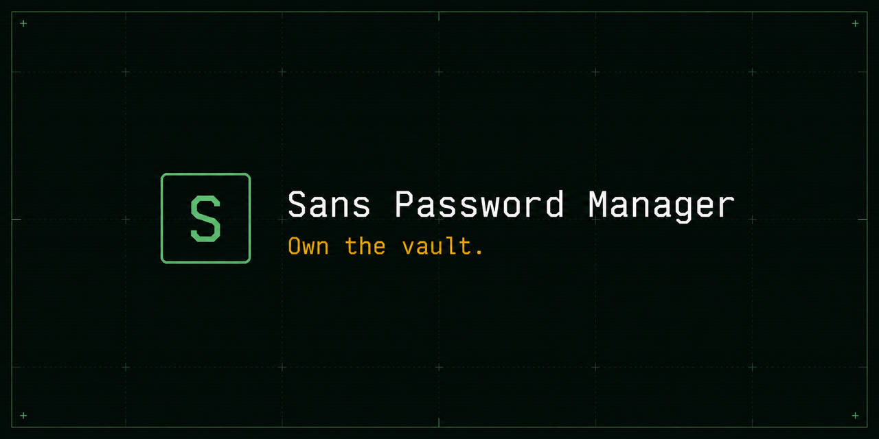 Sans_Password_Manager