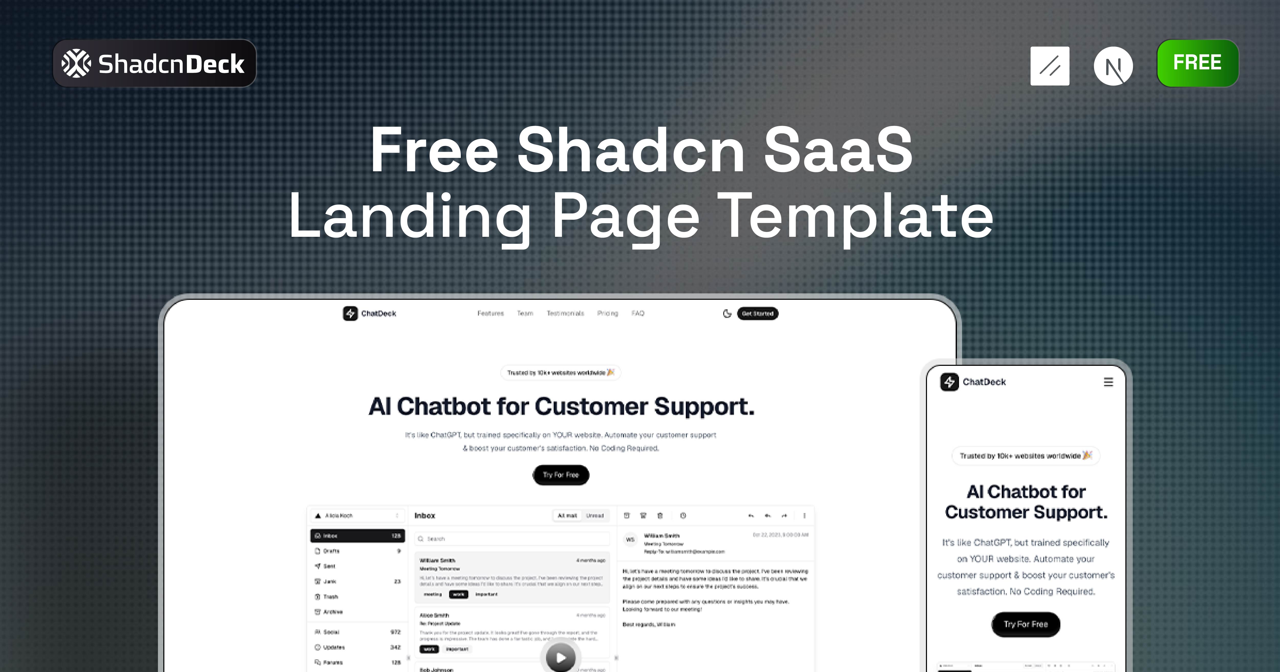 chatdeck-shadcn-saas-landing-page-template
