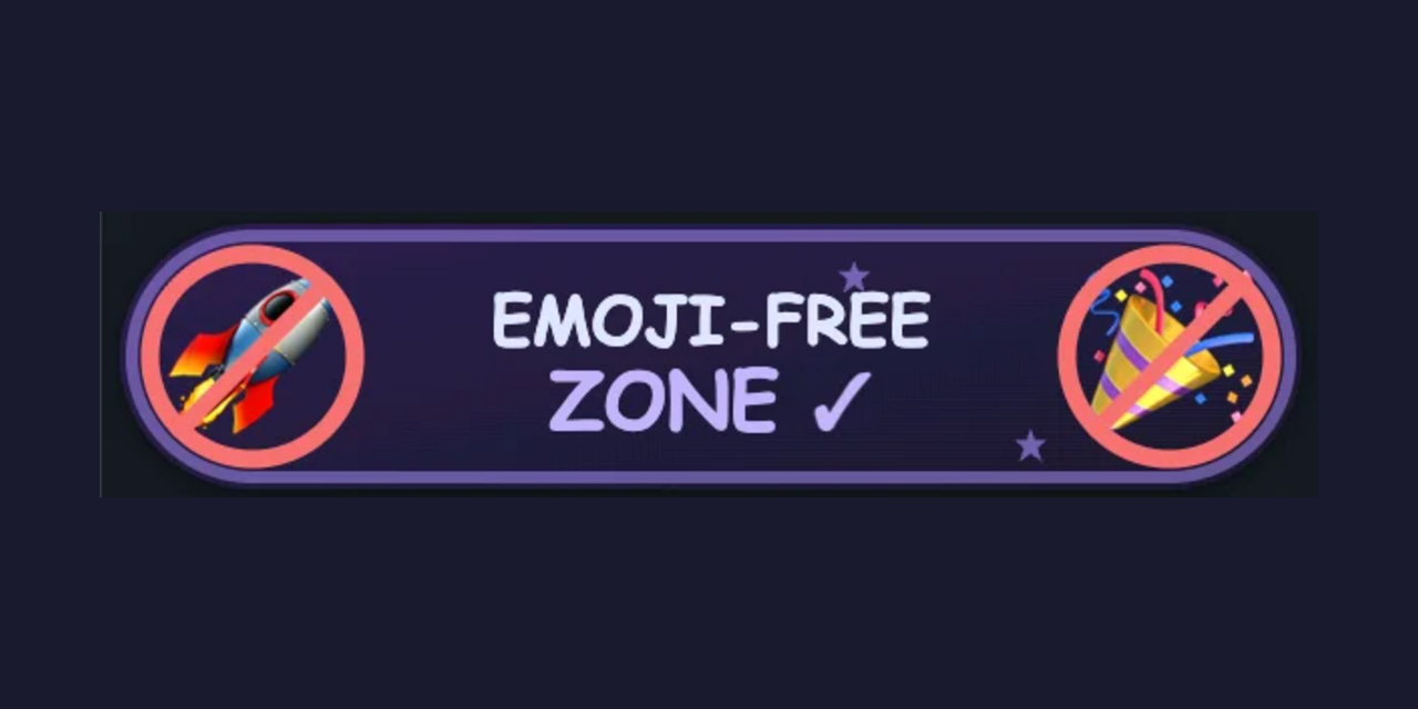 emoji-free-zone