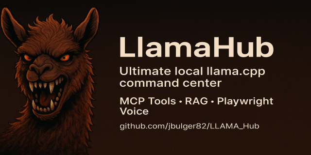 GitHub - jbulger82/LLAMA_Hub: An upgraded llama.cpp GUI (https://github ...