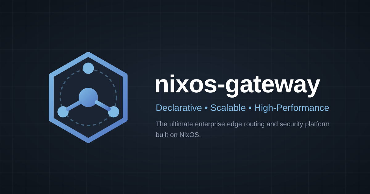 GitHub - shift/nixos-gateway: Modular, data-driven NixOS framework for ...