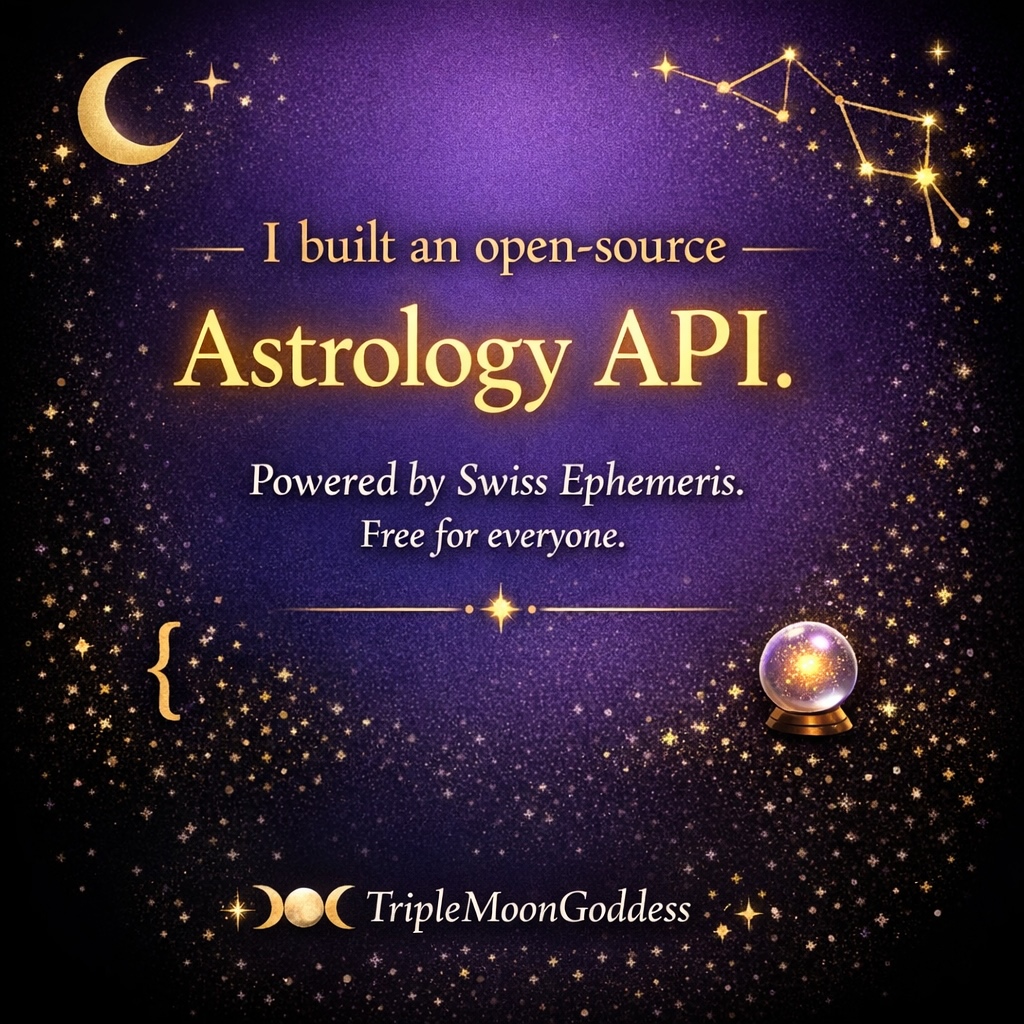 GitHub - Triple-Moon-Goddess/swisseph-api: Swiss Ephemeris REST API for ...