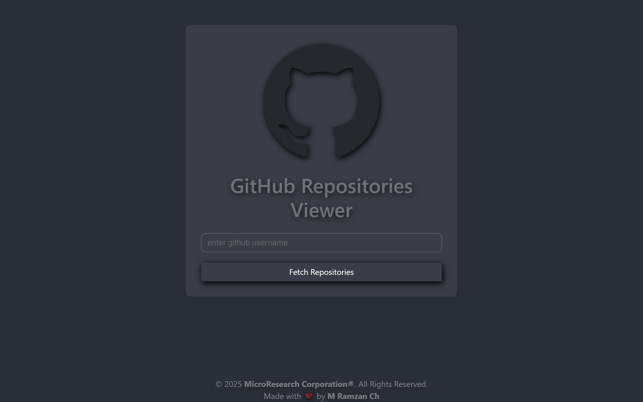 GitHub-Repository-Finder-By-Username